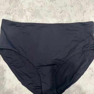 NWT Land’s End High-Waist Black Bikini Bottoms Size-16